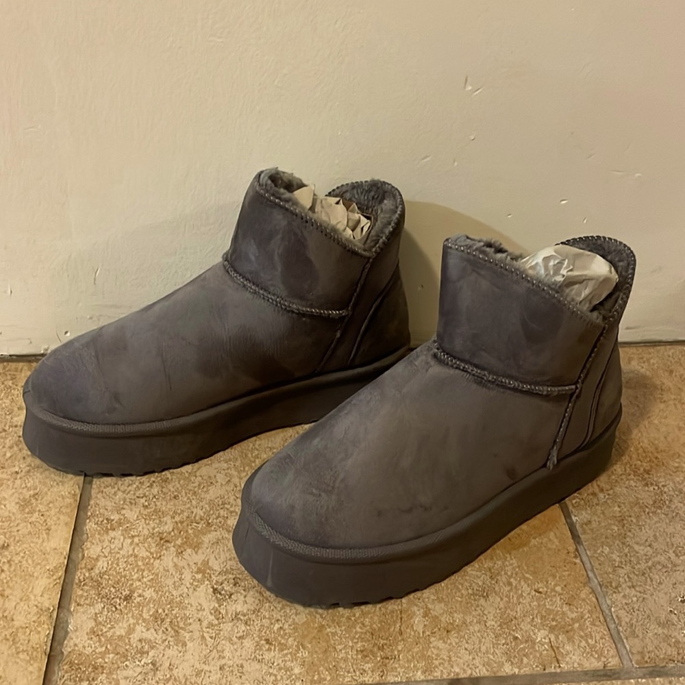 Grey booties